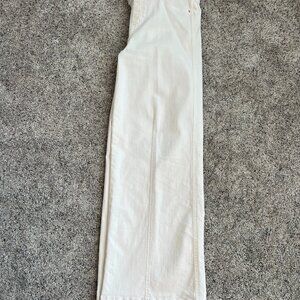 Wide leg jeans, ecru, pull on, MP